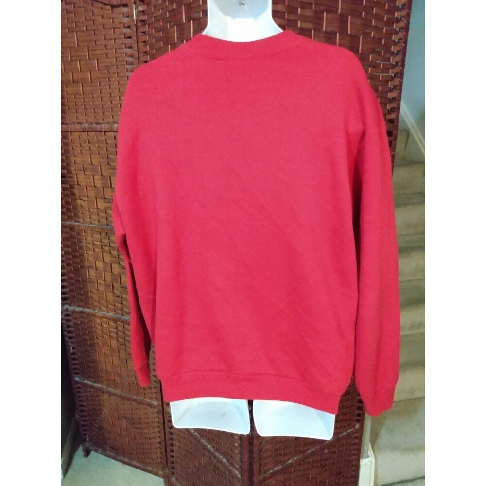 Vintage 90s TVR Sports Car Sweatshirt Large Red Racing Automobile - Picture 3 of 5